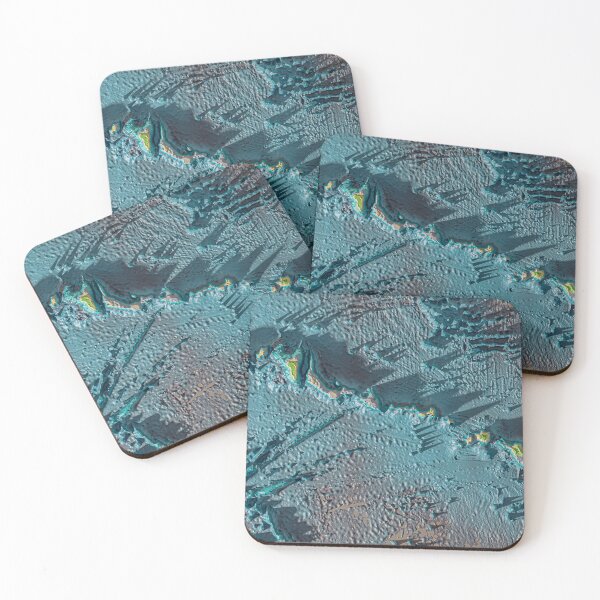 Item preview, Hawaii - Abstract 3D Topographic View Extreme Volcanic Relief designed and sold by Keltoi-art.
