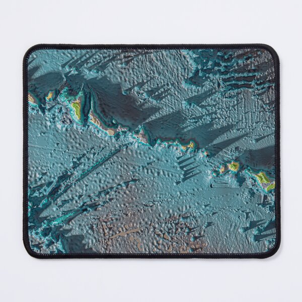 Item preview, Hawaii - Abstract 3D Topographic View Extreme Volcanic Relief designed and sold by Keltoi-art.