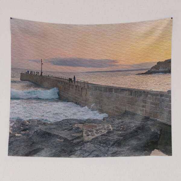 Item preview, Porthleven Evening designed and sold by HazyApplePhoto.