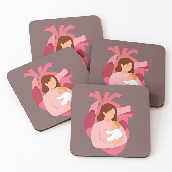 Item preview, Un cœur orné d'un motif mère-enfant, un cadeau romantique pour la fête des mères designed and sold by thechoice1.