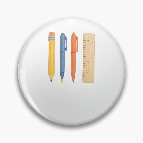 Item preview, Pencil, pens, and ruler isolated on transparent background, back to school theme, AI generated designed and sold by dvoevnore.