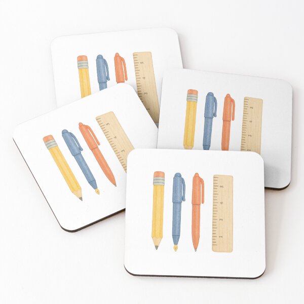 Item preview, Pencil, pens, and ruler isolated on transparent background, back to school theme, AI generated designed and sold by dvoevnore.