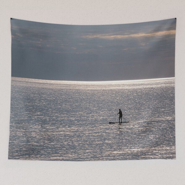 Item preview, Paddleboarding Silhouette designed and sold by HazyApplePhoto.