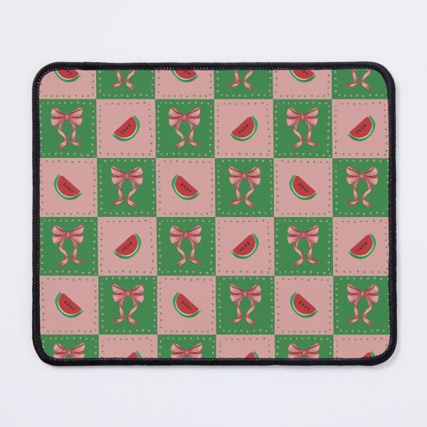 Item preview, Watermelon Bow Checkerboard Pattern	 designed and sold by rainyhst.