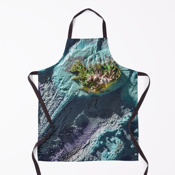 Item preview, Iceland - Topographic and Bathymetric 3D Render Island of Ice and Fire designed and sold by Keltoi-art.