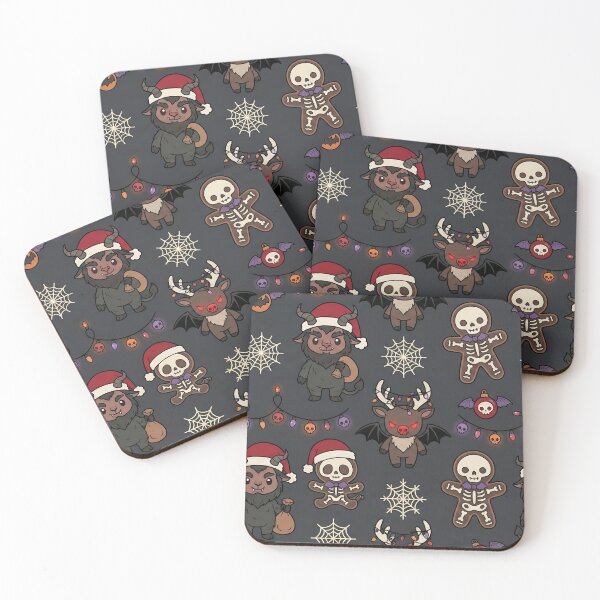 Item preview, Cute Creepmas Characters Seamless Pattern | Merry Gothmas Spooky Holiday designed and sold by StickyGuys.