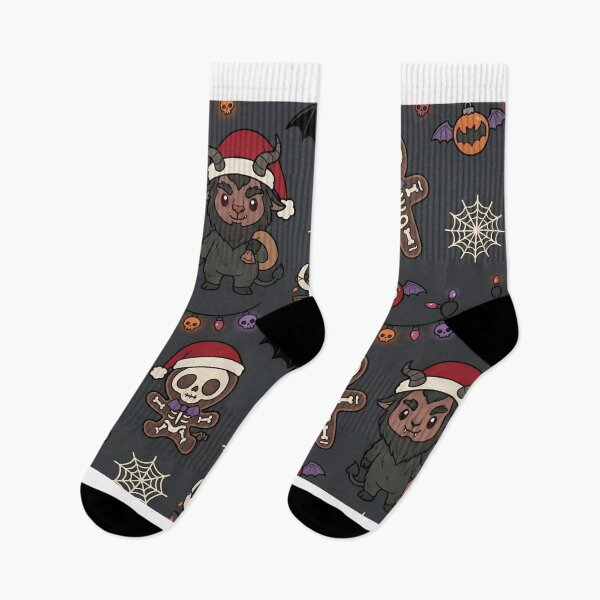 Item preview, Cute Creepmas Characters Seamless Pattern | Merry Gothmas Spooky Holiday designed and sold by StickyGuys.