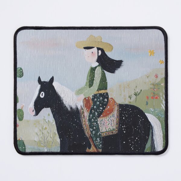 Item preview, Young cowgirl in a Desert Landscape designed and sold by lautir.