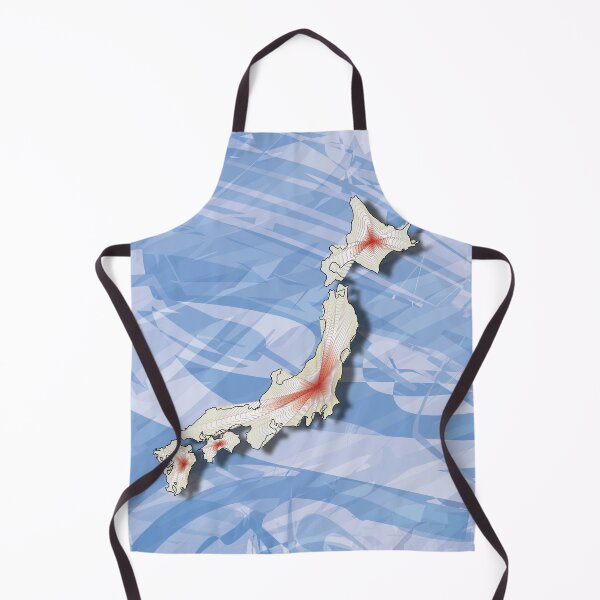 Item preview, Japan - Stylized Vector Map Wave Propagation and Network Design designed and sold by Keltoi-art.