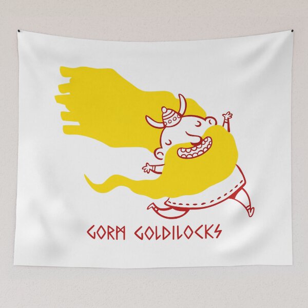 Item preview, Gorm Goldilocks Viking Yellow Beard Art designed and sold by monikko.