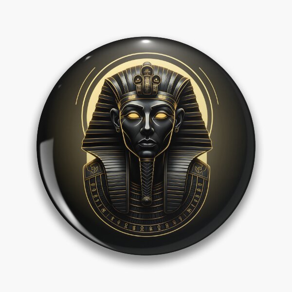 Item preview, Golden Pharaoh Mask – Dark Mythology Egyptian Art designed and sold by Ahmed-G-Designs.