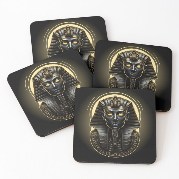 Item preview, Golden Pharaoh Mask – Dark Mythology Egyptian Art designed and sold by Ahmed-G-Designs.