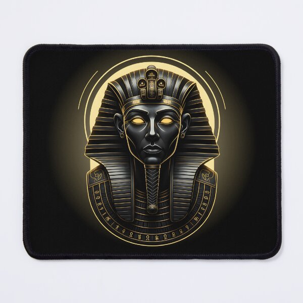 Item preview, Golden Pharaoh Mask – Dark Mythology Egyptian Art designed and sold by Ahmed-G-Designs.