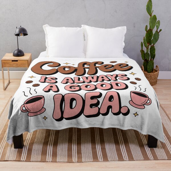 Item preview, Coffee Is Always a Good Idea – Cute Aesthetic Coffee Quote designed and sold by Lulunza.