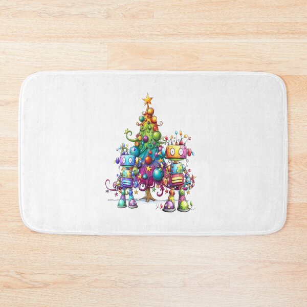 Item preview, Christmas robots with a christmas tree, fantasy fun designed and sold by LoneAngel.