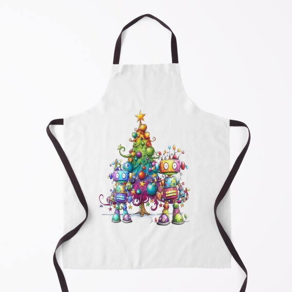 Item preview, Christmas robots with a christmas tree, fantasy fun designed and sold by LoneAngel.