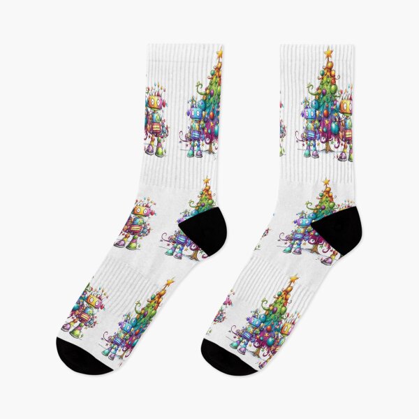 Item preview, Christmas robots with a christmas tree, fantasy fun designed and sold by LoneAngel.