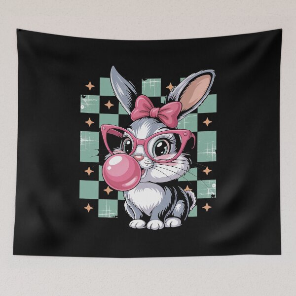 Item preview, Cute Bunny Retro Bunny Graphic Tee Trendy Animal Print  designed and sold by khorbiasieno.