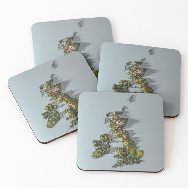 Item preview, United Kingdom and Ireland - Striking Topographic 3D Render of the British Isles designed and sold by Keltoi-art.