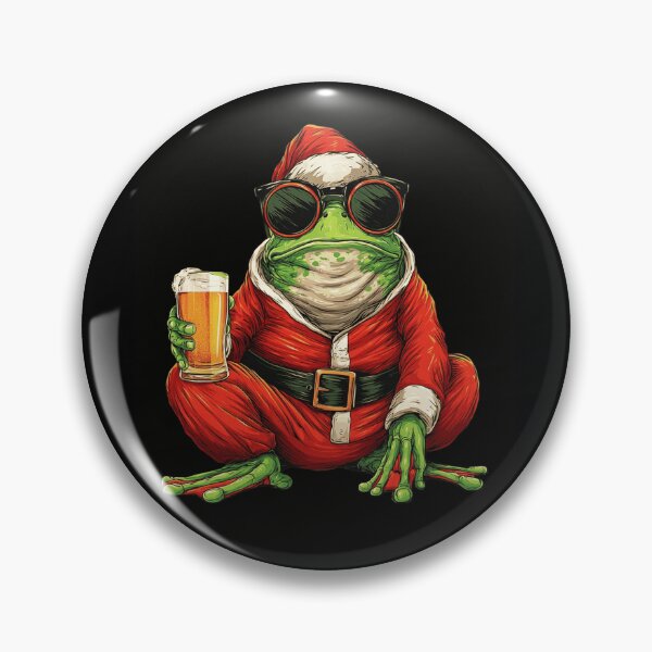 Item preview, Funny Christmas Frog Santa Beer Sunglasses Holiday designed and sold by k3rstman1.