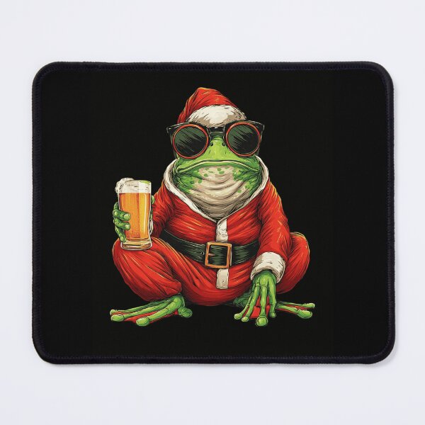 Item preview, Funny Christmas Frog Santa Beer Sunglasses Holiday designed and sold by k3rstman1.