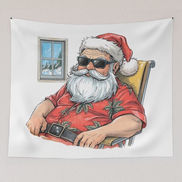 Item preview, Bad Santa On Vacation Funny Christmas Humor designed and sold by SoulenCify.