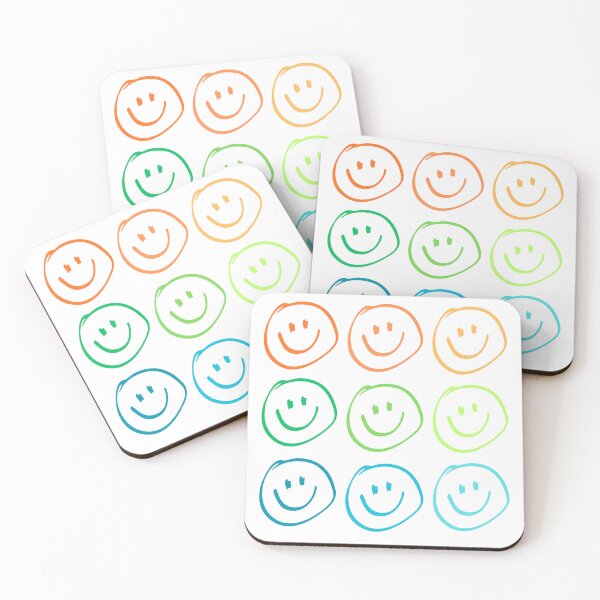 Item preview, Colorful Smiling Faces – Cheerful Illustration designed and sold by iamKRUK.