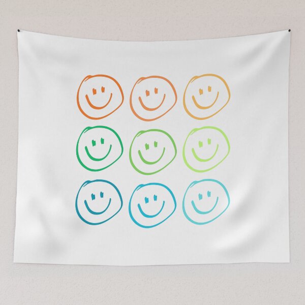 Item preview, Colorful Smiling Faces – Cheerful Illustration designed and sold by iamKRUK.