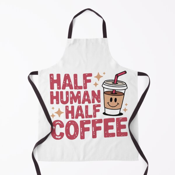 Item preview, Half Human Half Coffee – Funny Iced Coffee Lover Design designed and sold by Lulunza.