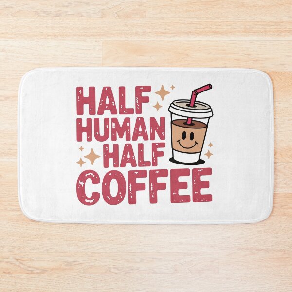 Item preview, Half Human Half Coffee – Funny Iced Coffee Lover Design designed and sold by Lulunza.