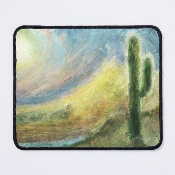 Item preview, Cactus at Sunset - Textured Digital Painting Vibrant Desert Colors designed and sold by Keltoi-art.