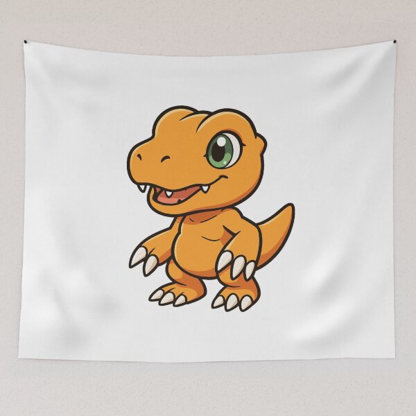 Item preview, Agumon Inspired Chibi designed and sold by FeelTheDrawing.
