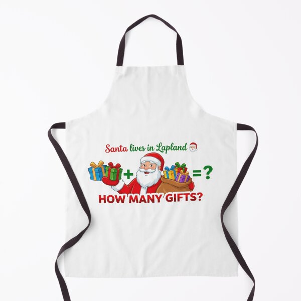 Item preview, Santa Lives in Lapland – How Many Gifts Math Christmas Sticker for Kids 4-8 designed and sold by MiracleDroplet.