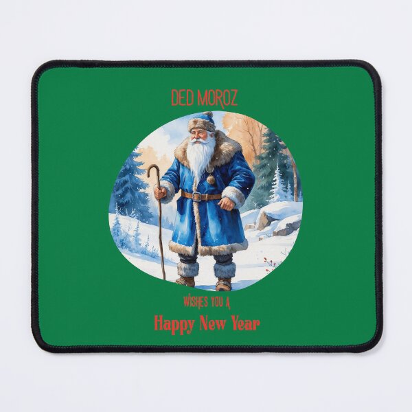 Item preview, Ded Moroz Happy New Year Vintage Winter Illustration - GREEN designed and sold by PAPIRO SIGLO XXI.