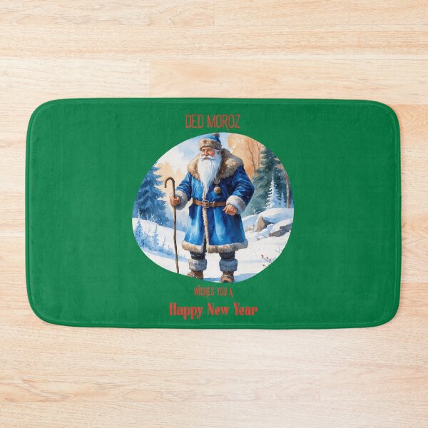 Item preview, Ded Moroz Happy New Year Vintage Winter Illustration - GREEN designed and sold by PAPIRO SIGLO XXI.