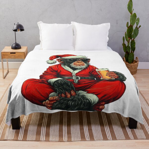 Item preview, Cool Santa Chimp Beer Christmas Holiday designed and sold by k3rstman1.