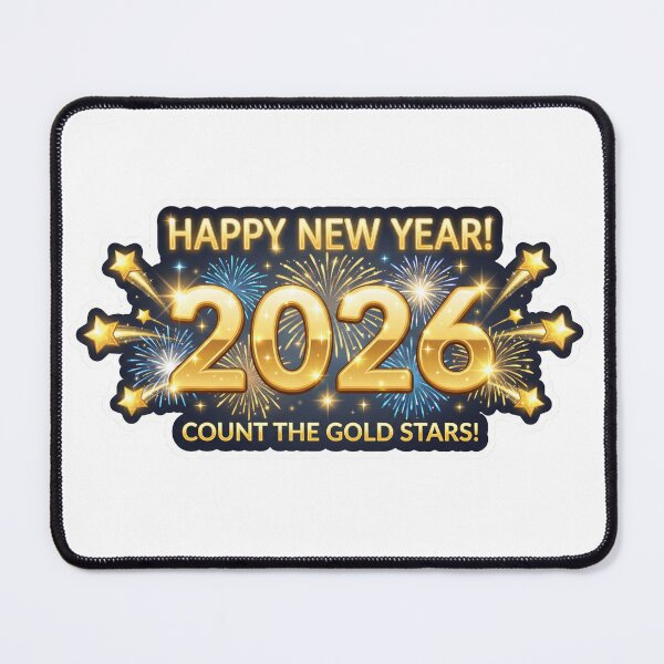 Item preview, Happy New Year 2026 – Count the Gold Stars Celebration Sticker for Kids 4-8 designed and sold by MiracleDroplet.