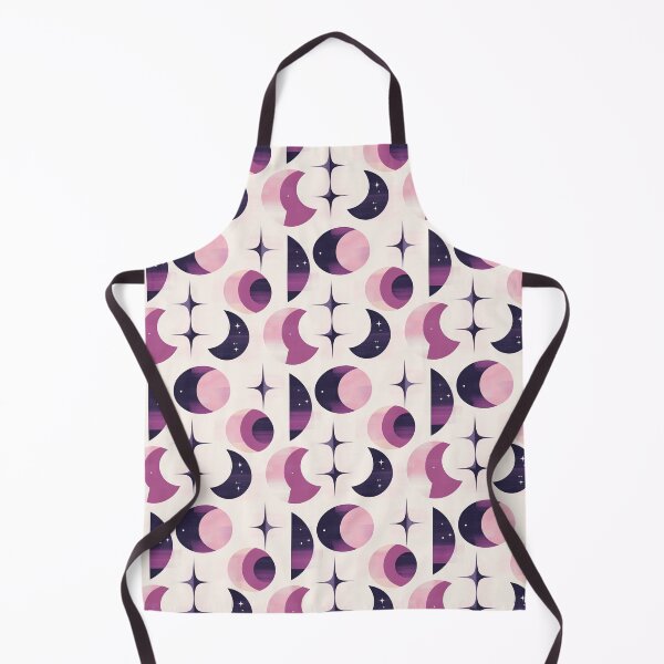 Item preview, Classic MCM Crescent Moons and Stars in Pink, Lavender & Navy – Stellar Secrets designed and sold by The Print Parlor.