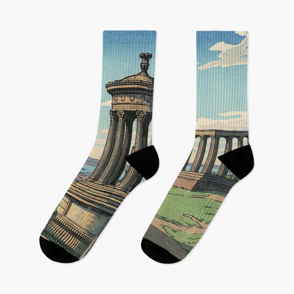 Item preview, Dugald Stewart Monument on Calton Hill Japanese Woodblock Print designed and sold by Takeda-art.
