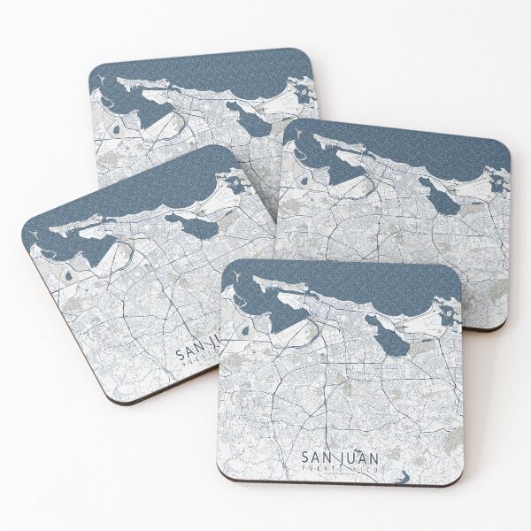 Item preview, San Juan City Map of Puerto Rico - Coastal designed and sold by deMAP.