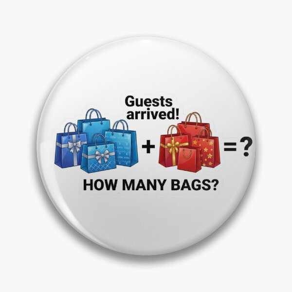 Item preview, Guests Arrived! – How Many Gift Bags Christmas Math Sticker for Kids 4-8 designed and sold by MiracleDroplet.