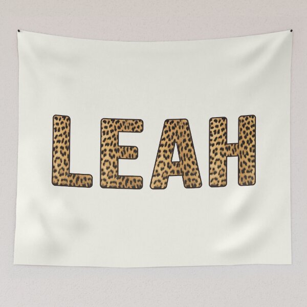Item preview, Leah Name Leopard Print designed and sold by Jeallan Designs.