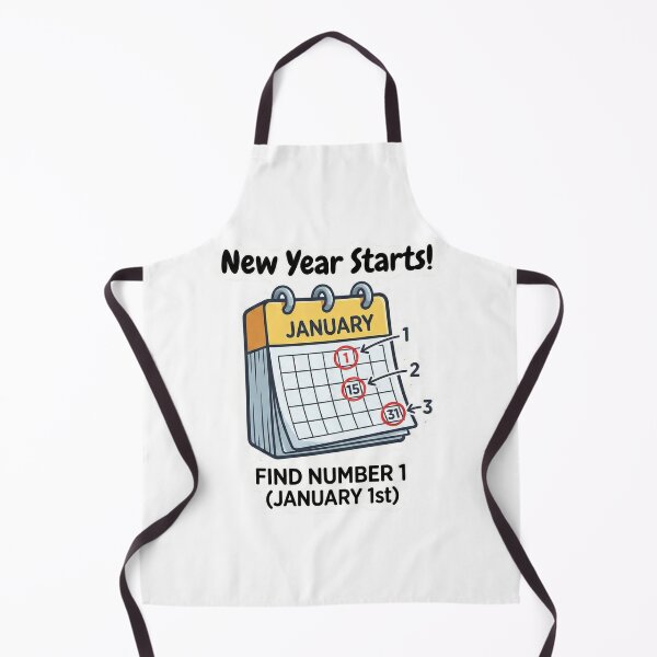 Item preview, New Year Starts! – Find January 1st Calendar Puzzle Sticker for Kids 4-8 designed and sold by MiracleDroplet.