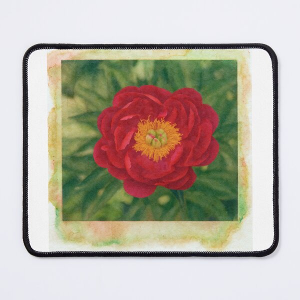 Item preview, Red Peony Flower: Transfer designed and sold by Tridentulus.