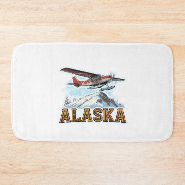 Item preview, Alaska Bush Plane Sticker with Snowy Ridge Landing designed and sold by Gscode.