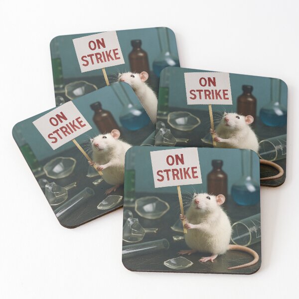 Item preview, Lab Rats Refuse to Work and Go out on Strike designed and sold by Halifaxartguy.