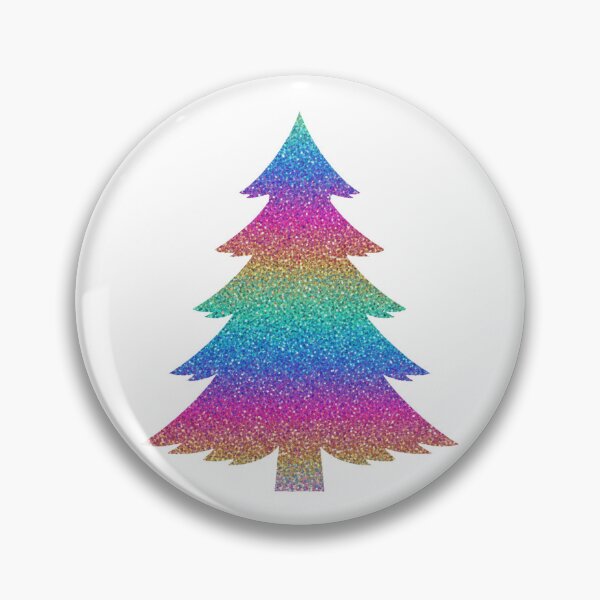 Item preview, Holographic Glitter Christmas Tree | Rainbow Shimmer Holiday Art designed and sold by Thaliandra.