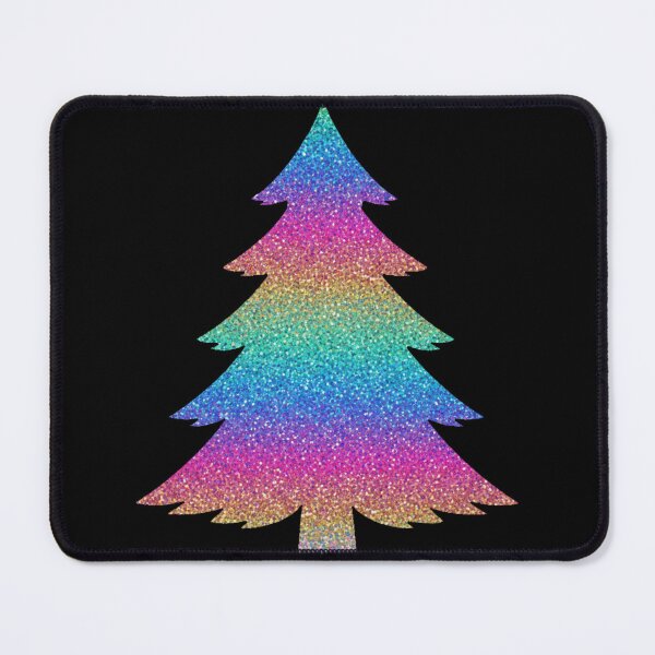Item preview, Holographic Glitter Christmas Tree | Rainbow Shimmer Holiday Art designed and sold by Thaliandra.