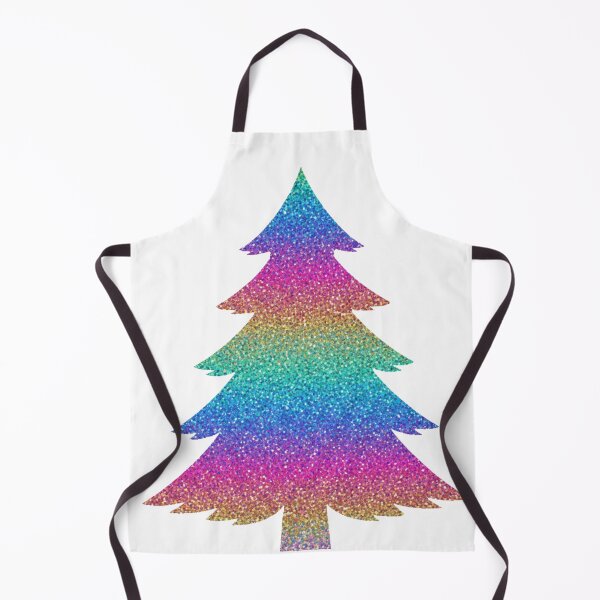 Item preview, Holographic Glitter Christmas Tree | Rainbow Shimmer Holiday Art designed and sold by Thaliandra.