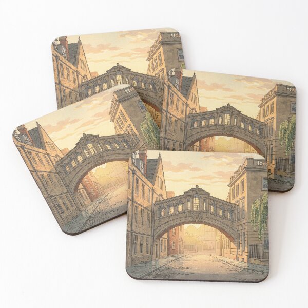 Item preview, Bridge of Sighs in Oxford University Japanese Woodblock Print designed and sold by Takeda-art.